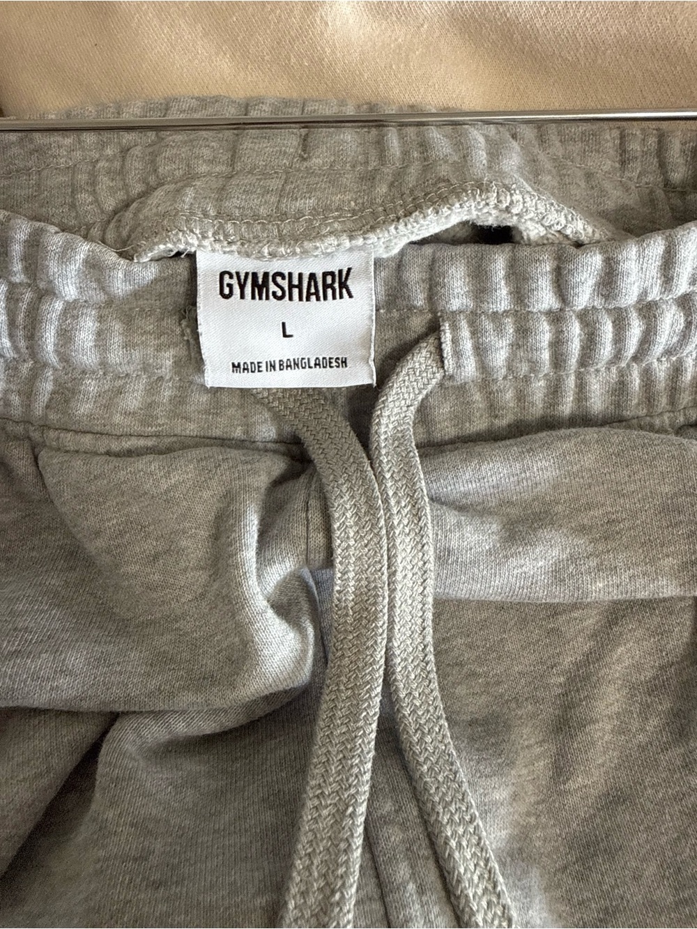 Gymshark Light Grey Athletic Drawstring Shorts